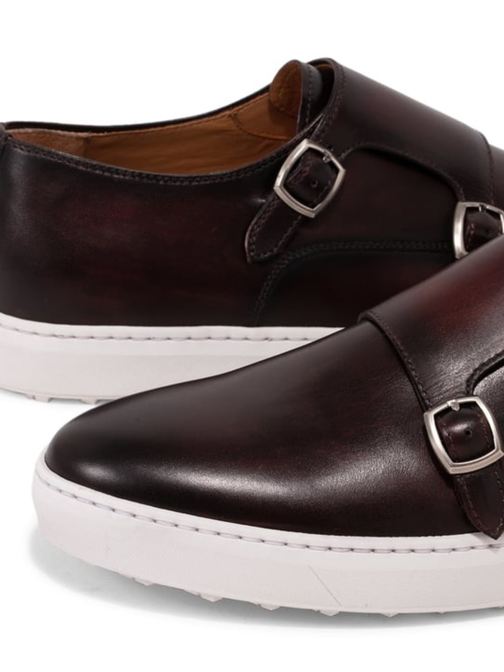 Magnanni Double Monk Leather Sneakers